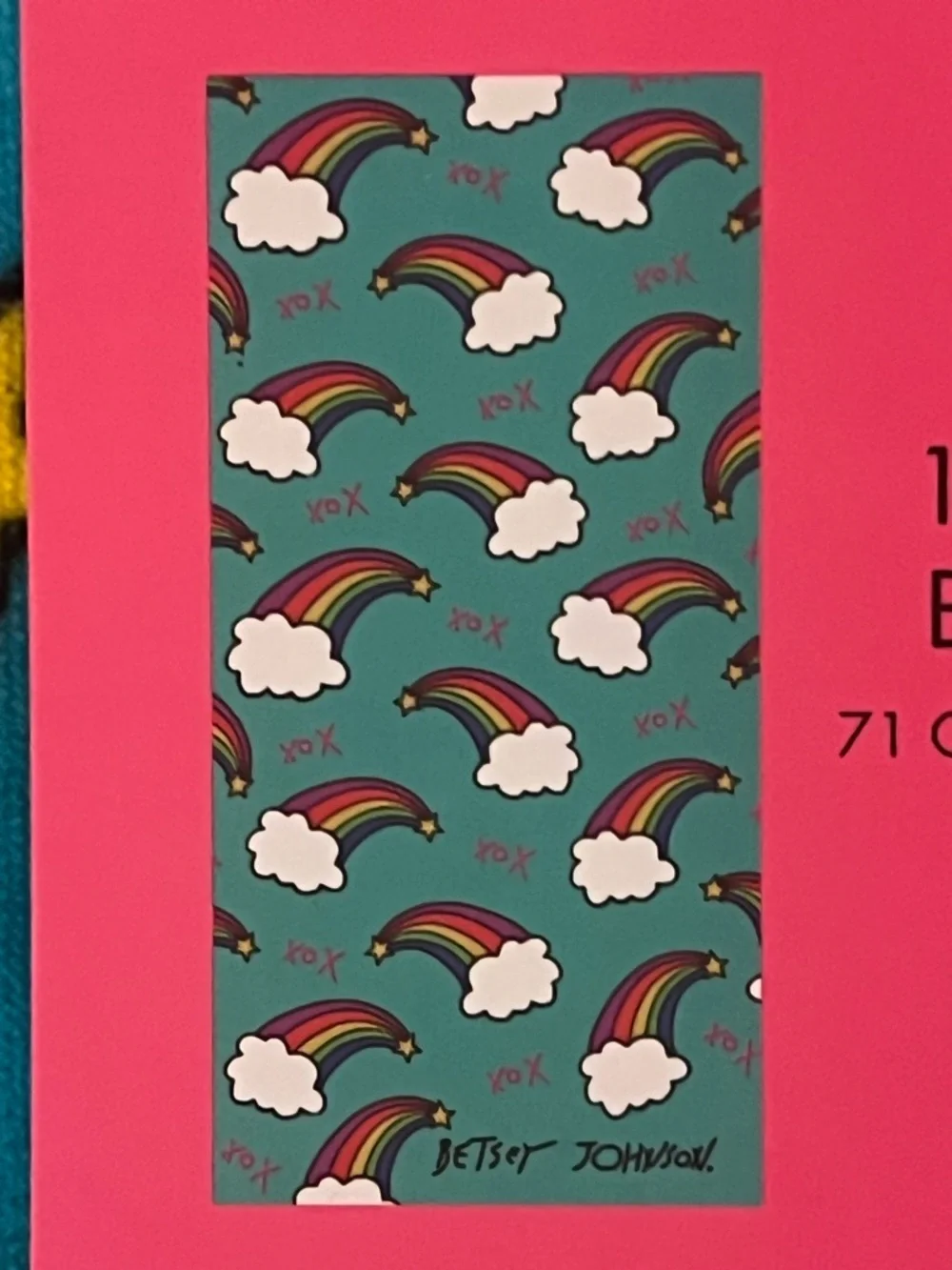 Betsey Johnson Rainbow Cloud Beach Towel